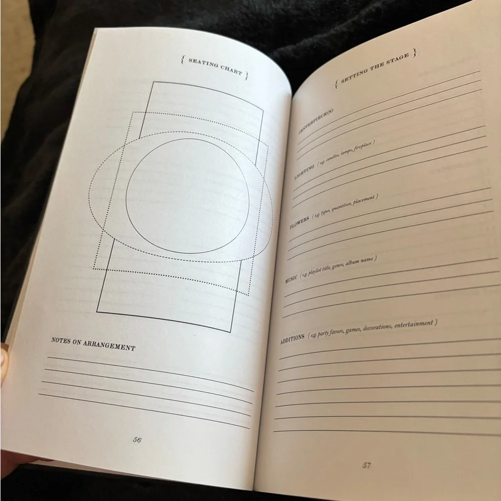 The Dinner Party Diary elegant gray